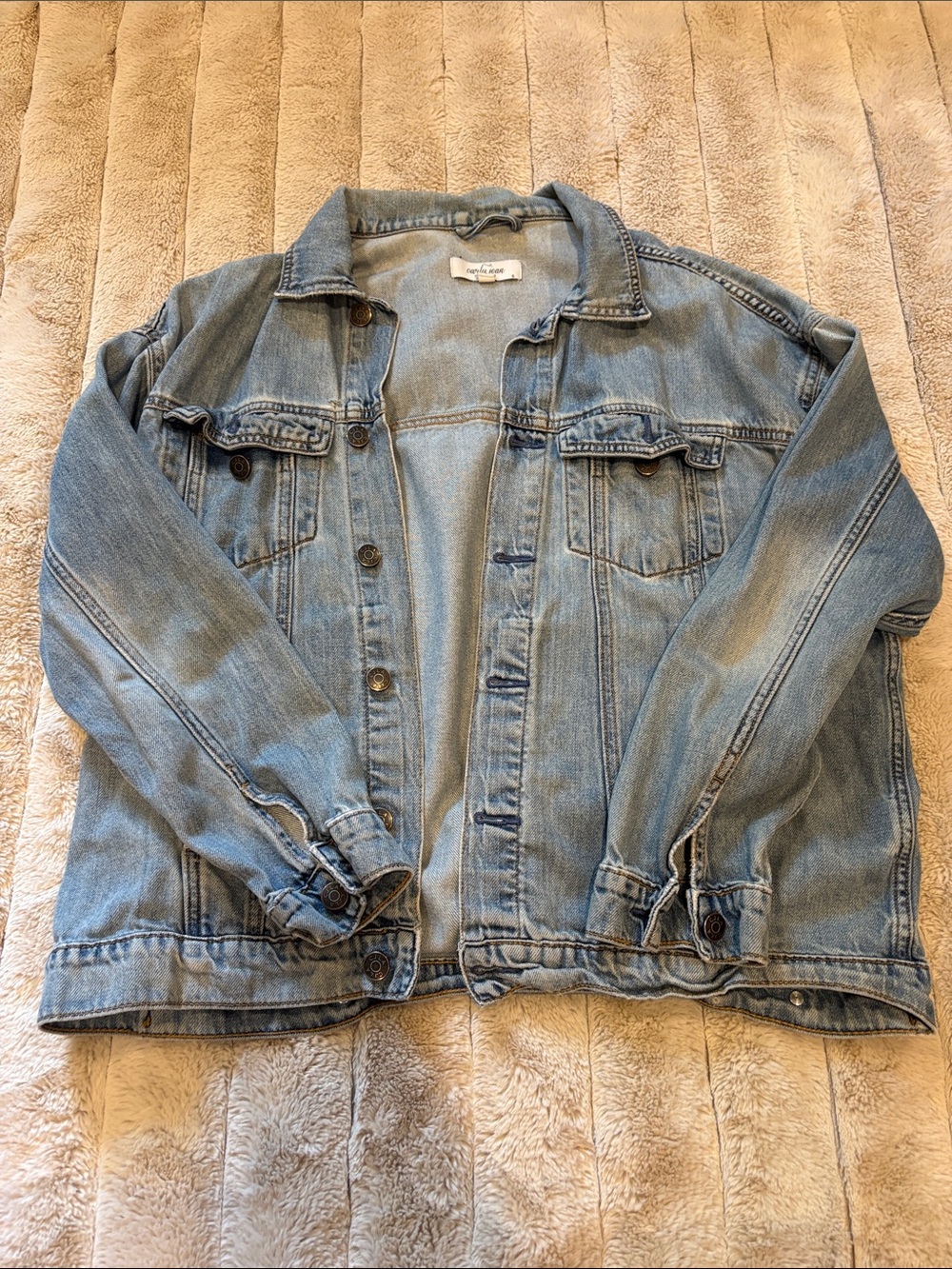 Carly Jean Los Angeles Light Blue Denim Jacket
